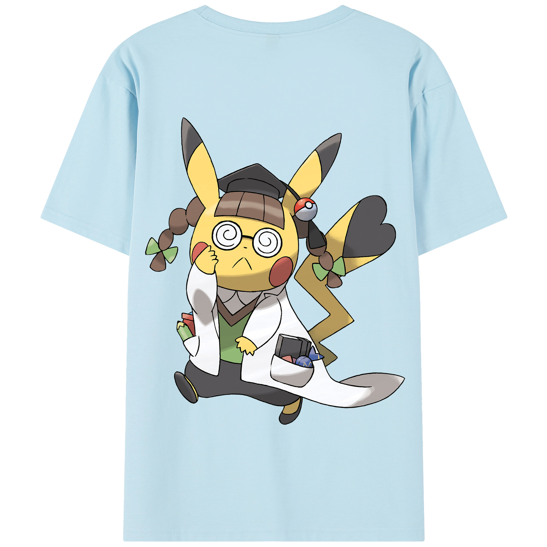 （画像用） ポケットモンスター Pokémon 綿100％半袖Tシャツ（背面プリント）